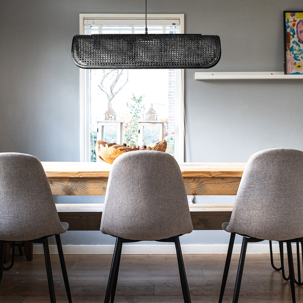 RATTAN PENDANT LAMP 4BULB