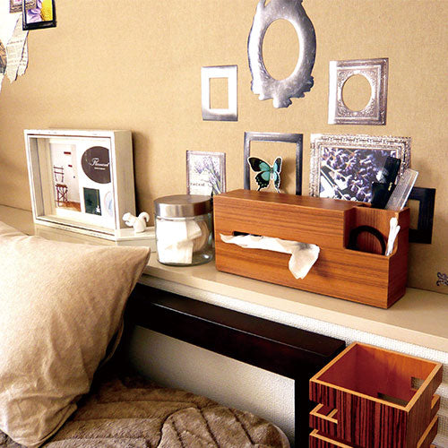 WOOD TISSUE CASE