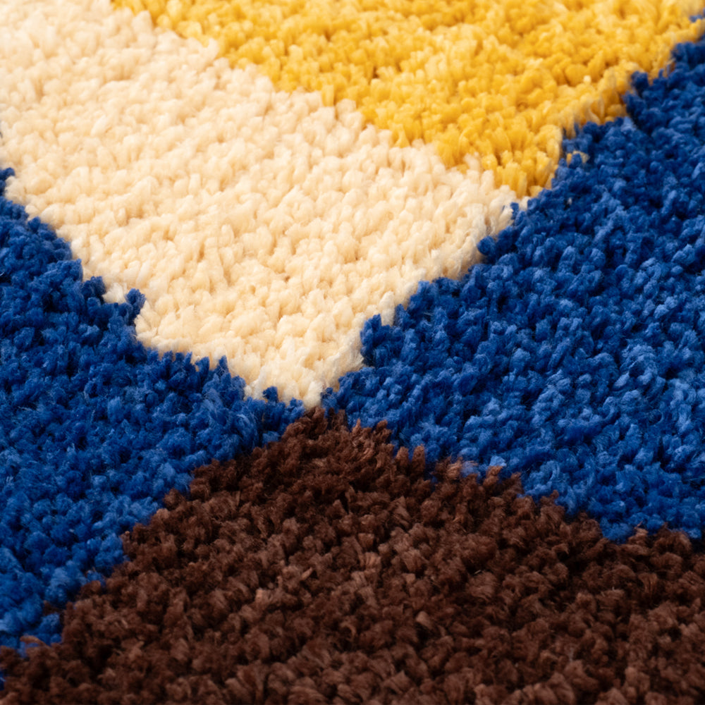 GEOMETRIC HOOK RUG 100×140