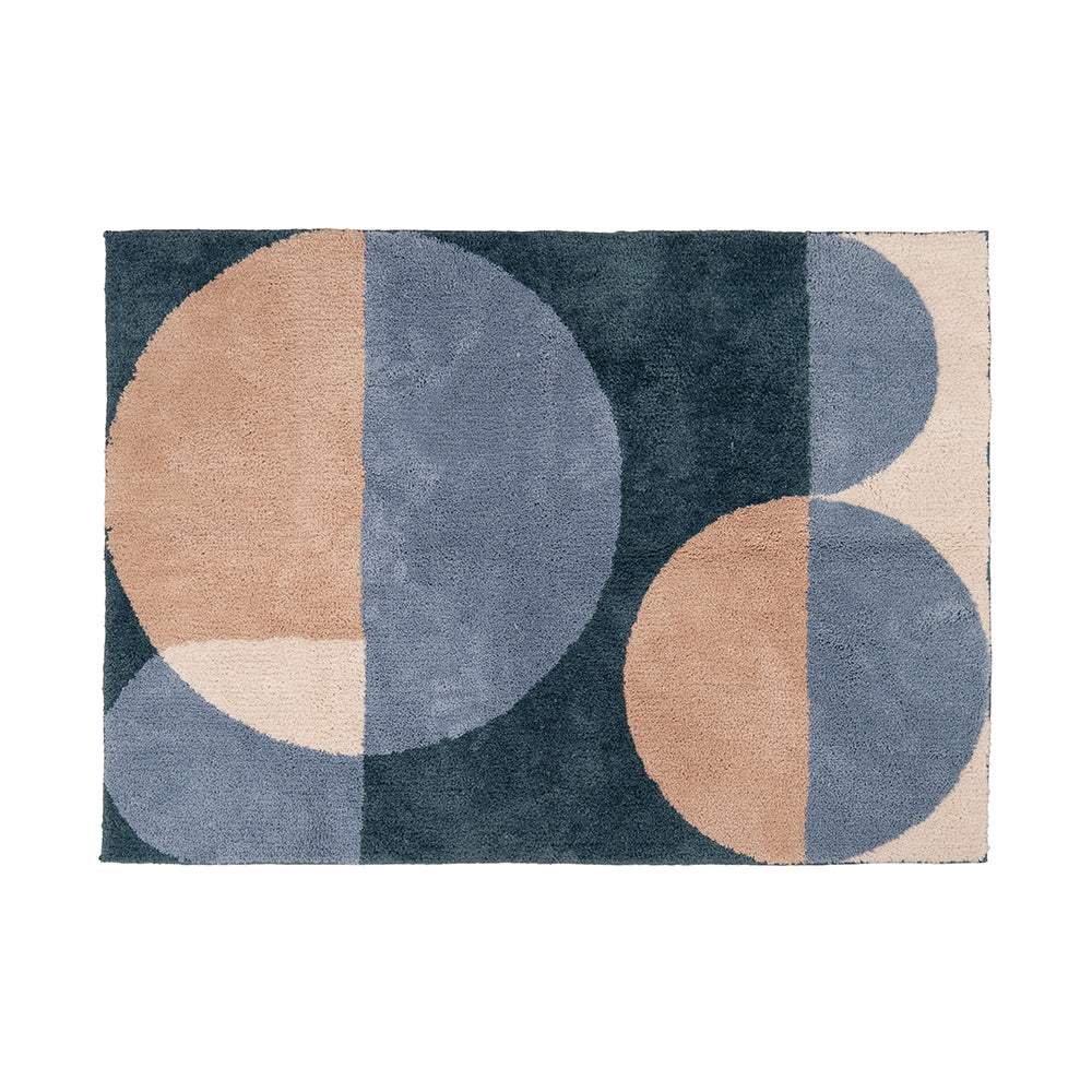 GEOMETRIC HOOK RUG 100×140
