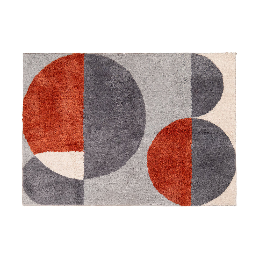 GEOMETRIC HOOK RUG 100×140