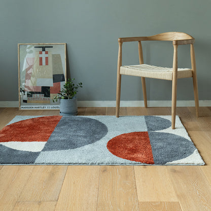 GEOMETRIC HOOK RUG 100×140