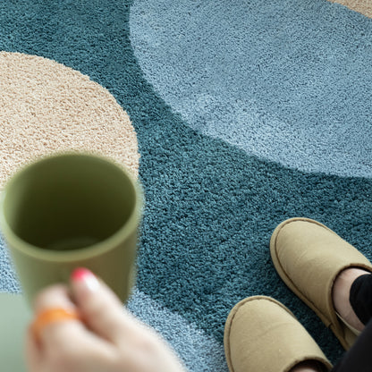 GEOMETRIC HOOK RUG 100×140