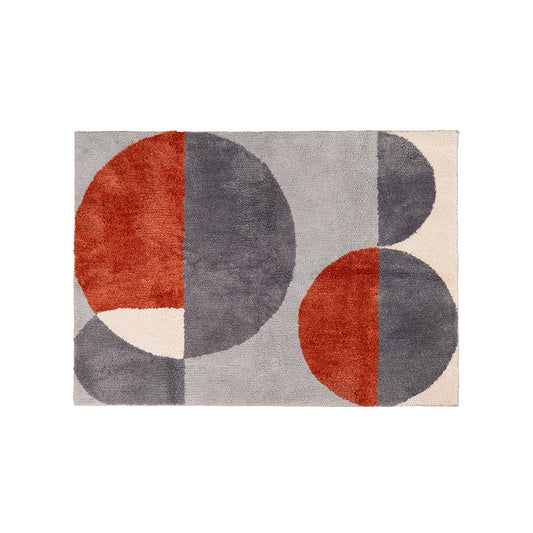 GEOMETRIC HOOK RUG 100×140