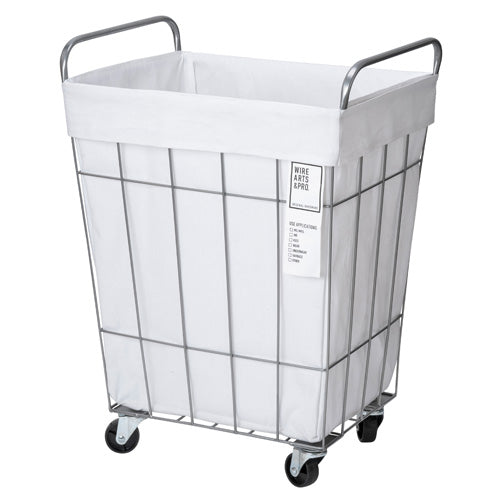 WIRE ARTS ＆ PRO.laundry SQUARE BASKET WITH CASTER_45L