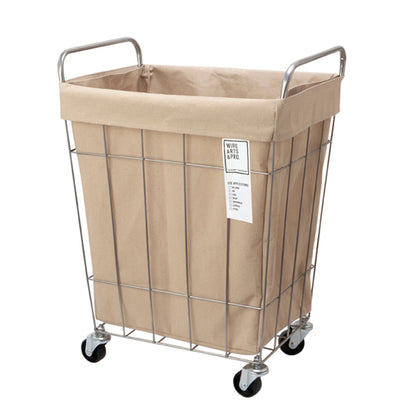 WIRE ARTS ＆ PRO.laundry SQUARE BASKET WITH CASTER_45L