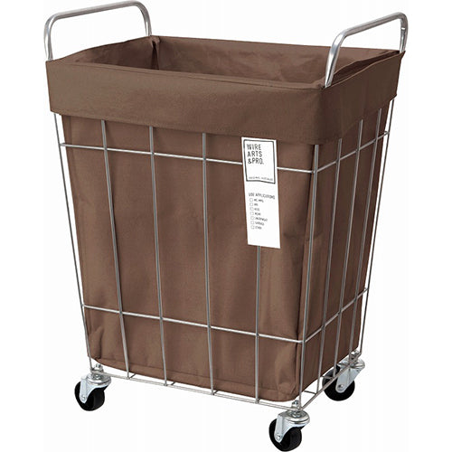 WIRE ARTS ＆ PRO.laundry SQUARE BASKET WITH CASTER_45L