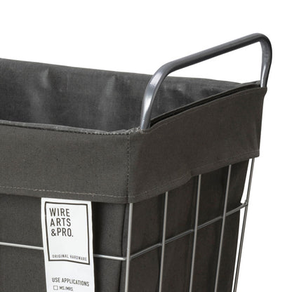 WIRE ARTS ＆ PRO.laundry SQUARE BASKET WITH CASTER_45L