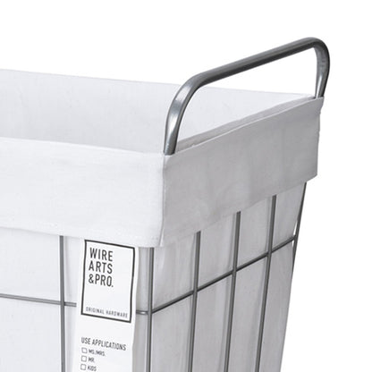 WIRE ARTS ＆ PRO.laundry SQUARE BASKET WITH CASTER_45L