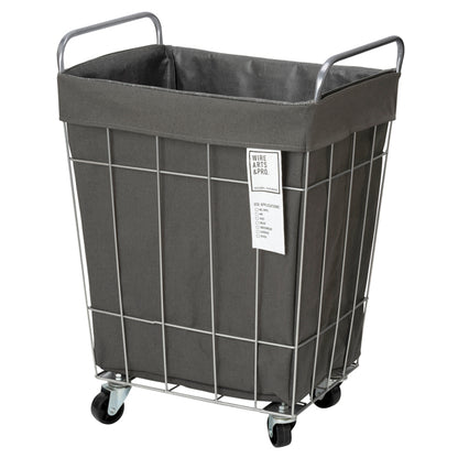 WIRE ARTS ＆ PRO.laundry SQUARE BASKET WITH CASTER_45L