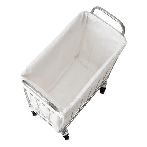 WIRE ARTS ＆ PRO.FOLDING laundry SQUARE BASKET WITH CASTER_28L