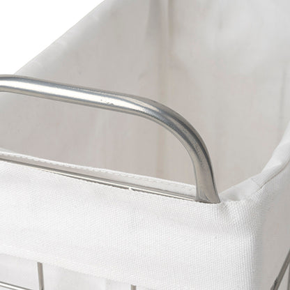 WIRE ARTS ＆ PRO.FOLDING laundry SQUARE BASKET WITH CASTER_28L