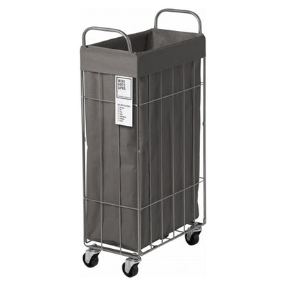 WIRE ARTS ＆ PRO.FOLDING laundry SQUARE BASKET WITH CASTER_40L/SLIM