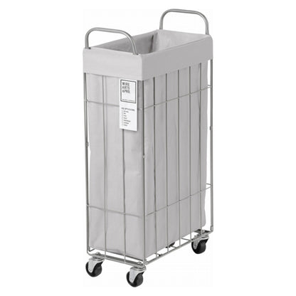 WIRE ARTS ＆ PRO.FOLDING laundry SQUARE BASKET WITH CASTER_40L/SLIM