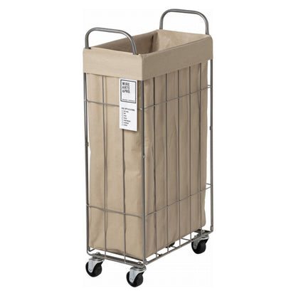 WIRE ARTS ＆ PRO.FOLDING laundry SQUARE BASKET WITH CASTER_40L/SLIM