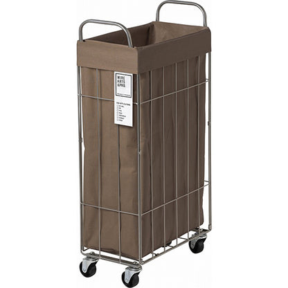 WIRE ARTS ＆ PRO.FOLDING laundry SQUARE BASKET WITH CASTER_40L/SLIM