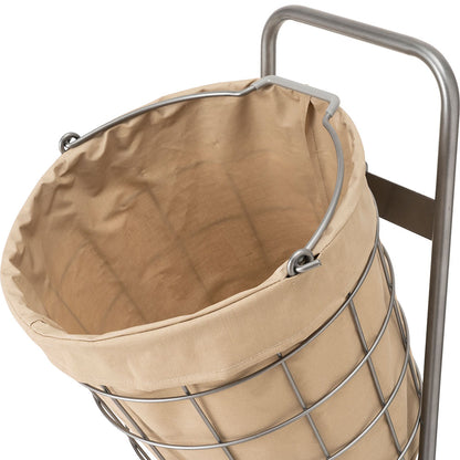 WIRE ARTS ＆ PRO.laundry ROUND BASKET DOUBLE WITH CASTER_25L/2BOX