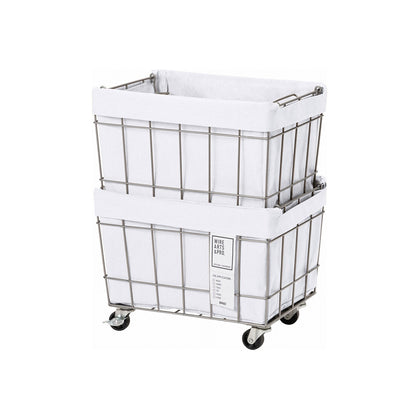 WIRE ARTS ＆ PRO.STACKING BASKET 2 with CASTER / WASHABLE COVER