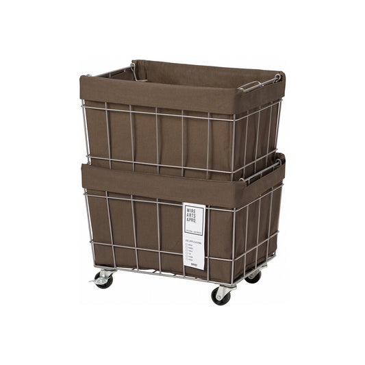 WIRE ARTS ＆ PRO.STACKING BASKET 2 with CASTER / WASHABLE COVER
