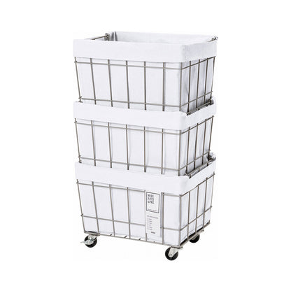 WIRE ARTS ＆ PRO.STACKING BASKET 3 with CASTER / WASHABLE COVER