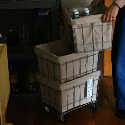 WIRE ARTS ＆ PRO.STACKING BASKET 3 with CASTER / WASHABLE COVER