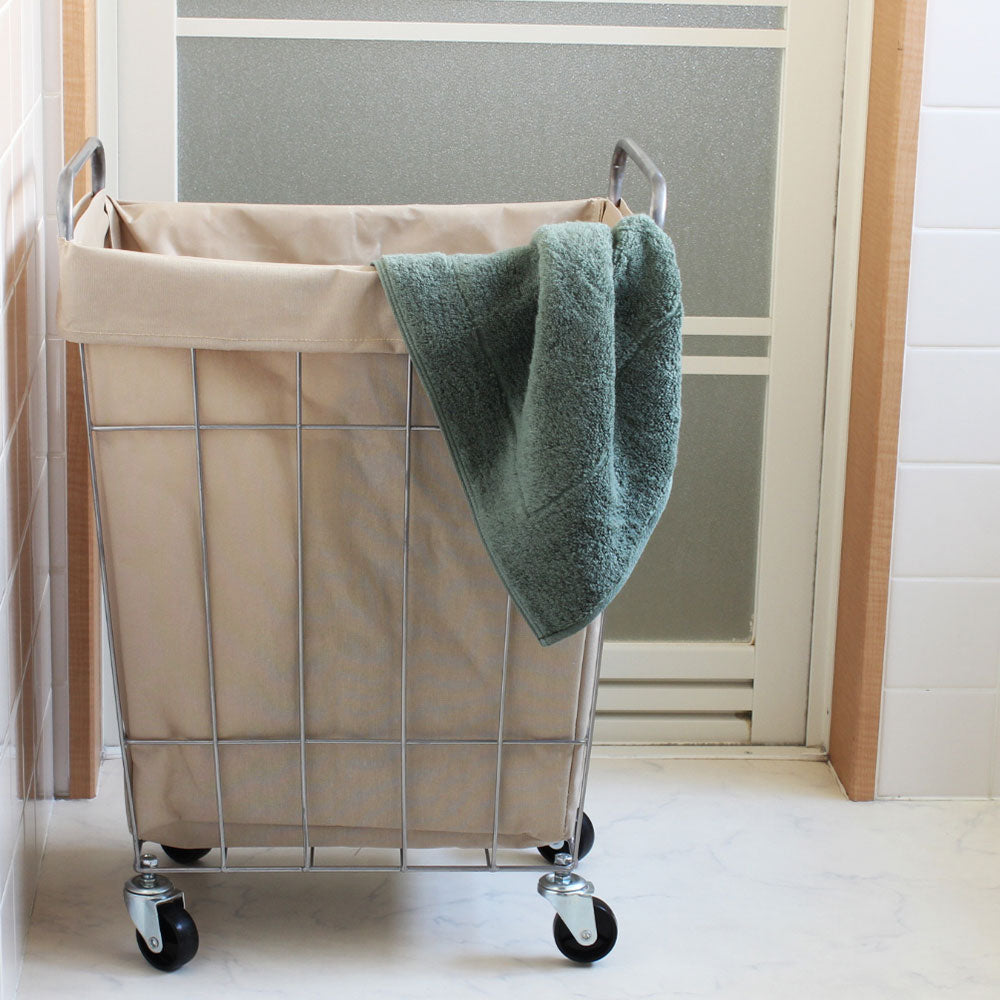 WIRE ARTS ＆ PRO.laundry SQUARE BASKET WITH CASTER_45L
