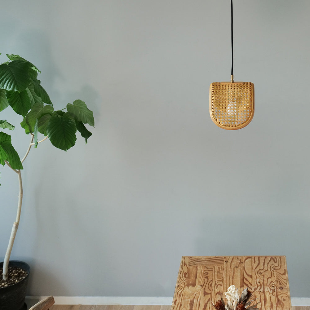RATTAN PENDANT LAMP 1BULB