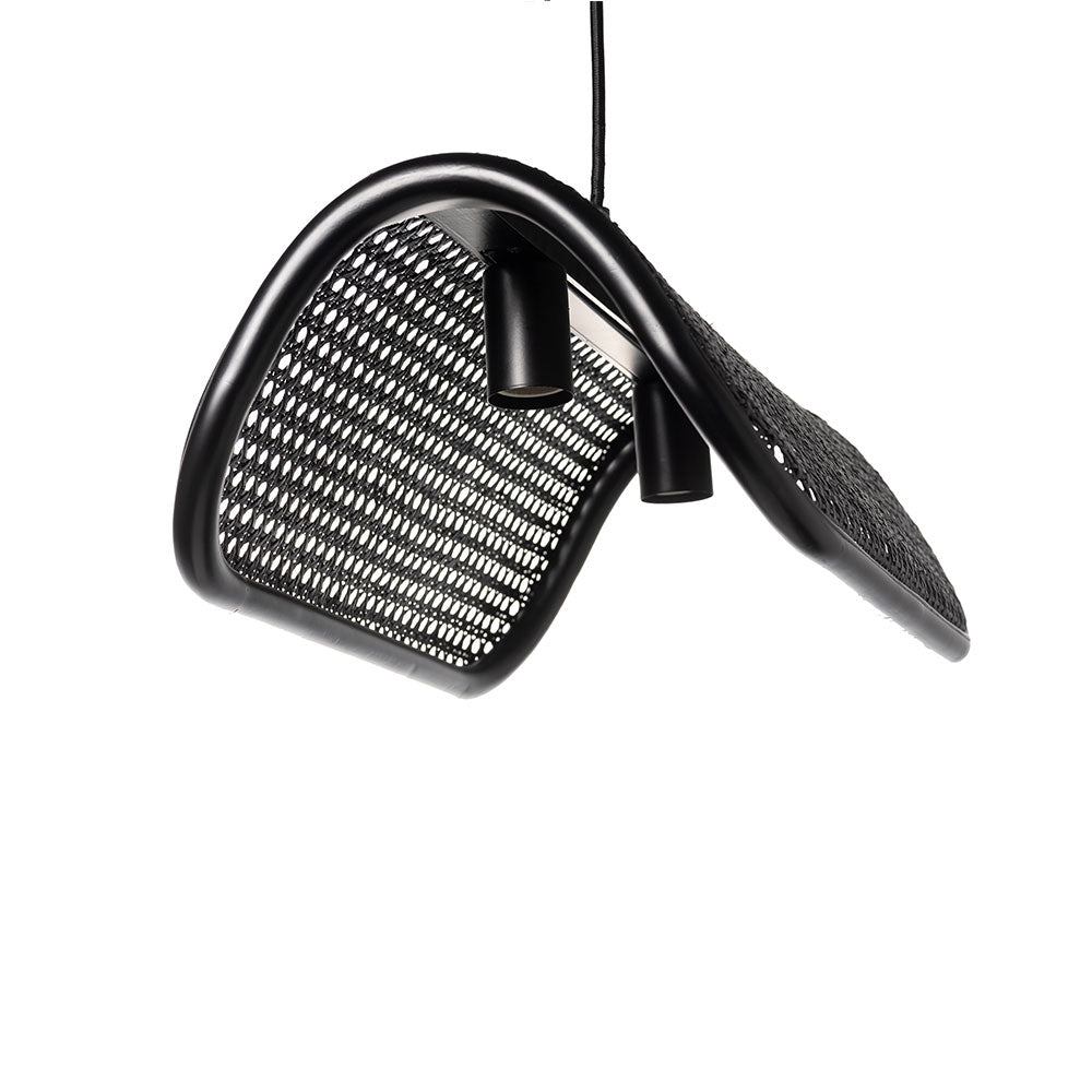 RATTAN PENDANT LAMP 2BULB
