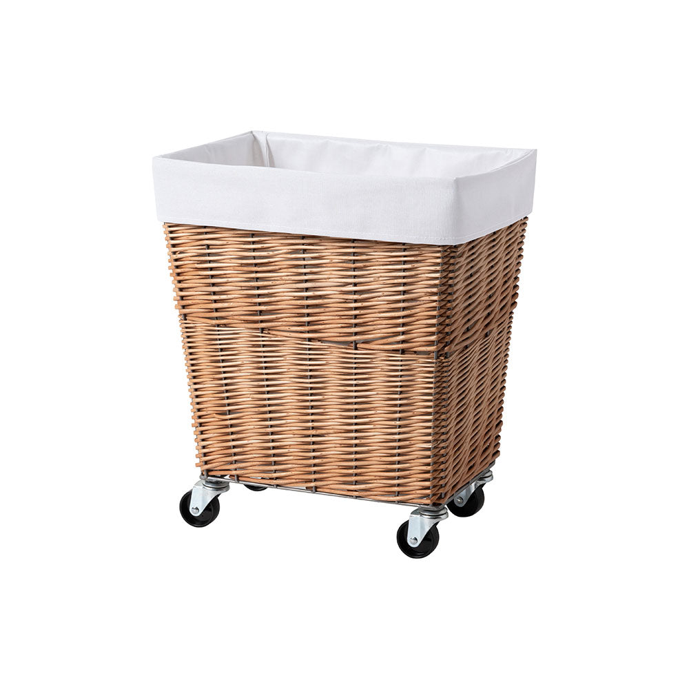 WILLOW LAUNDRY BASKET with CASTER 34L