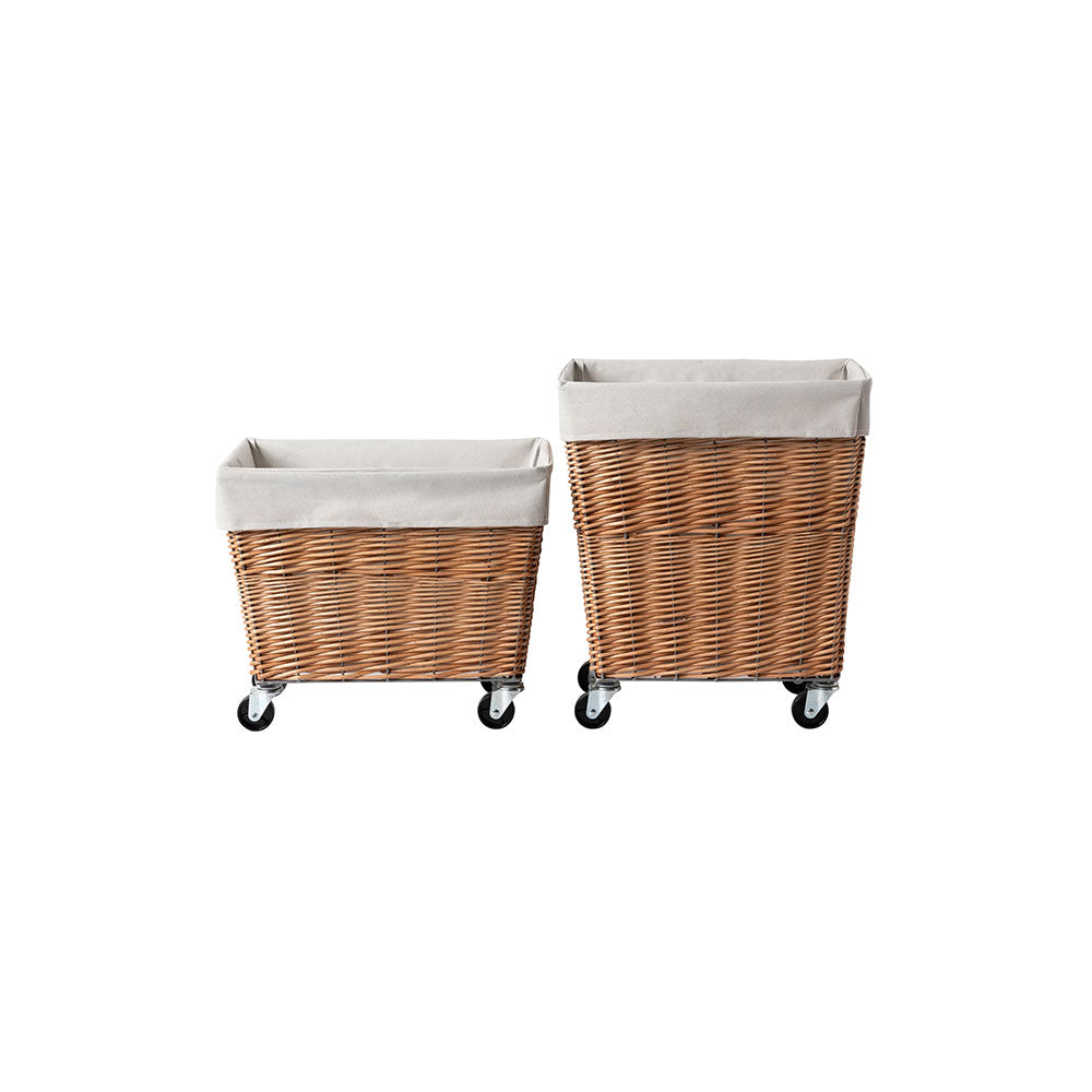 WILLOW LAUNDRY BASKET with CASTER 34L