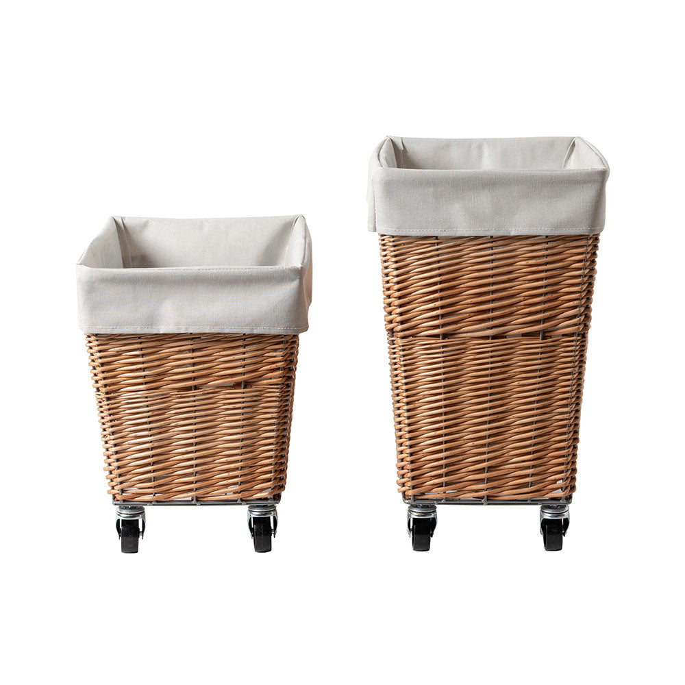 WILLOW LAUNDRY BASKET with CASTER 34L