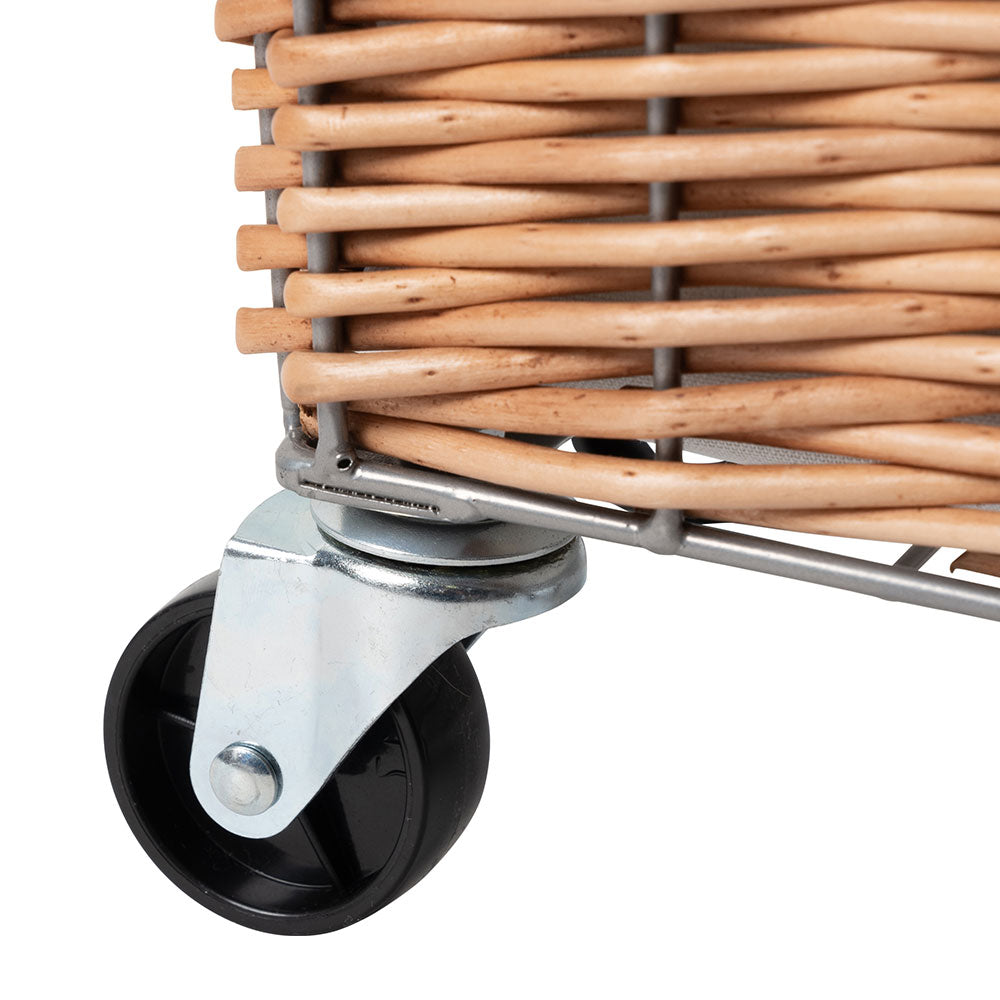 WILLOW LAUNDRY BASKET with CASTER 34L