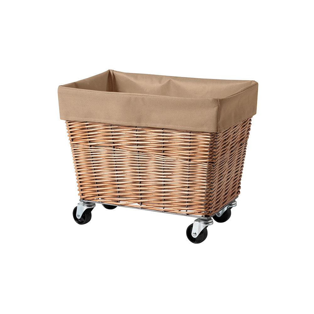 WILLOW LAUNDRY BASKET with CASTER 28L