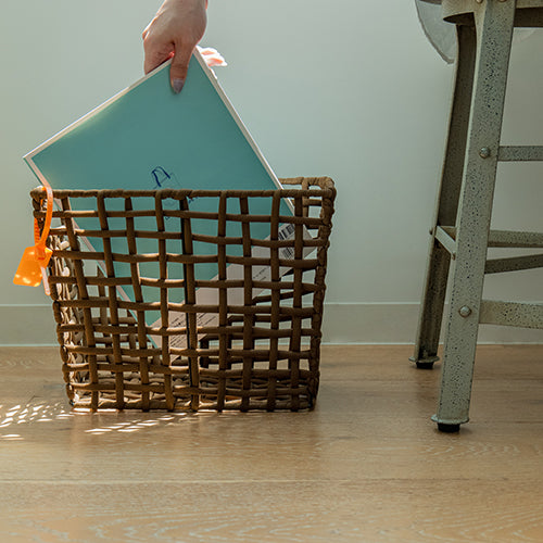 ROUGH KNIT BASKET SLIM L