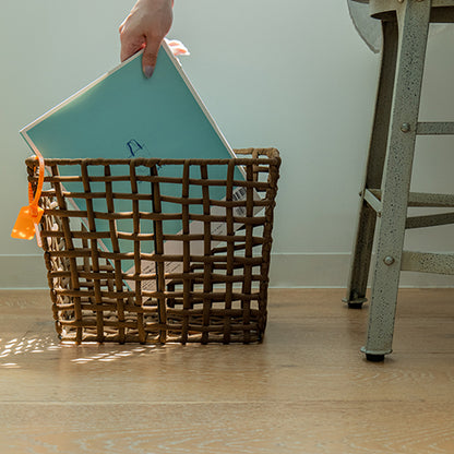 ROUGH KNIT BASKET SLIM L