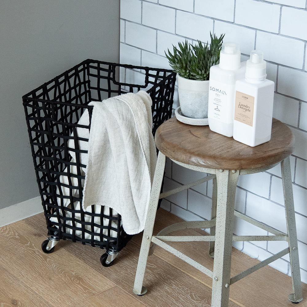 ROUGH KNIT LAUNDRY CASTER 45L