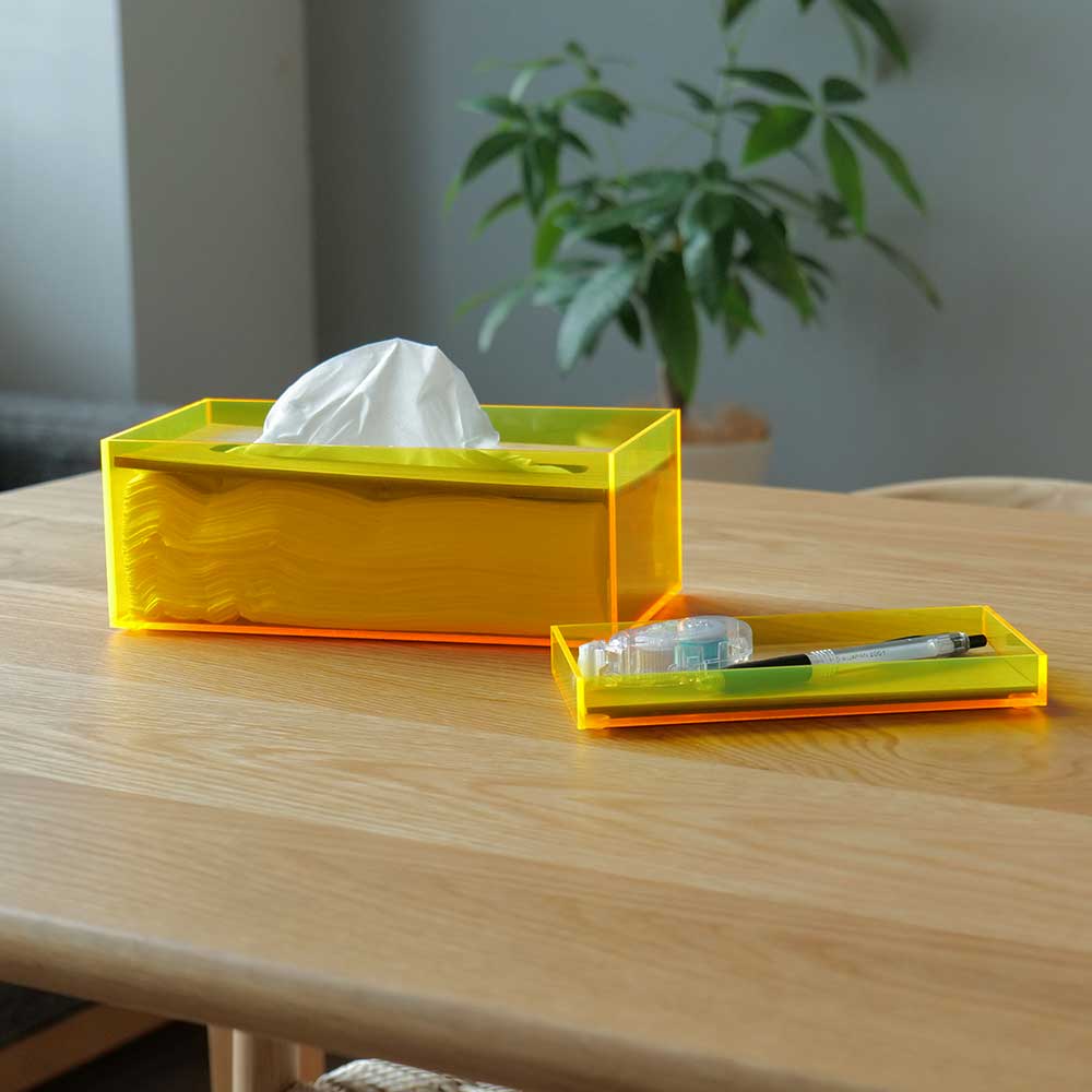 ACRYLIC & WOOD TISSUE CASE – BRID