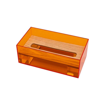 ACRYLIC & WOOD TISSUE CASE