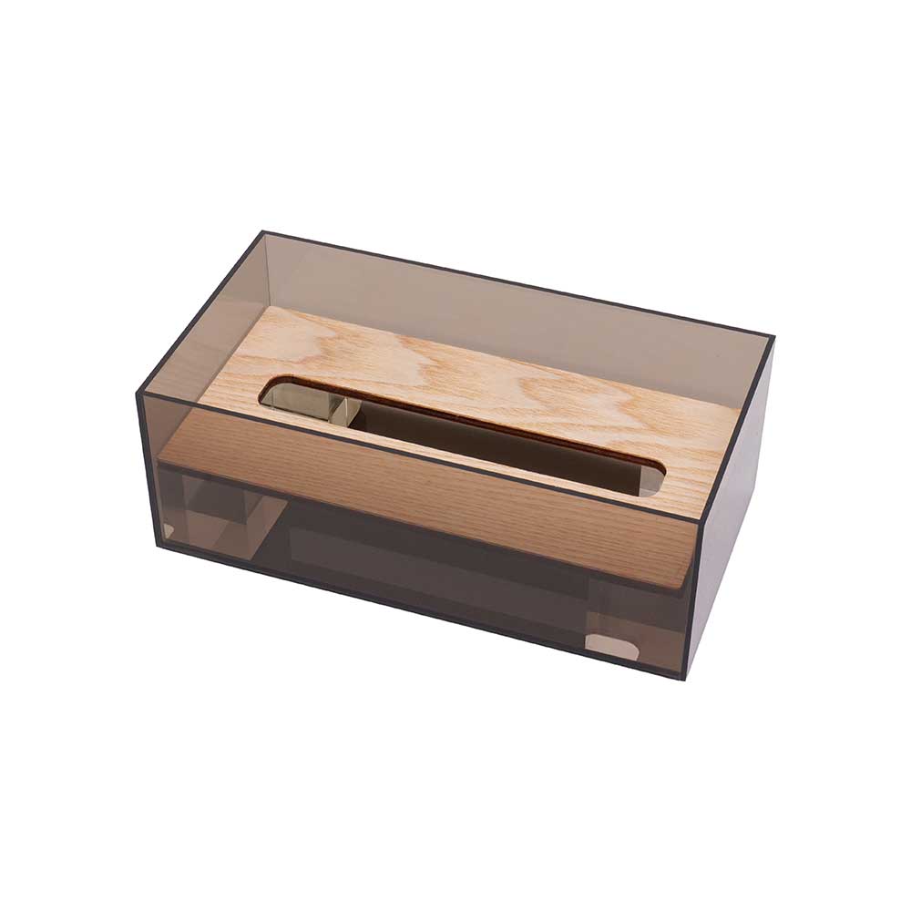 ACRYLIC & WOOD TISSUE CASE