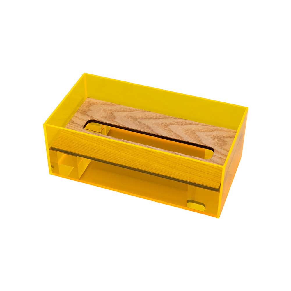ACRYLIC & WOOD TISSUE CASE – BRID