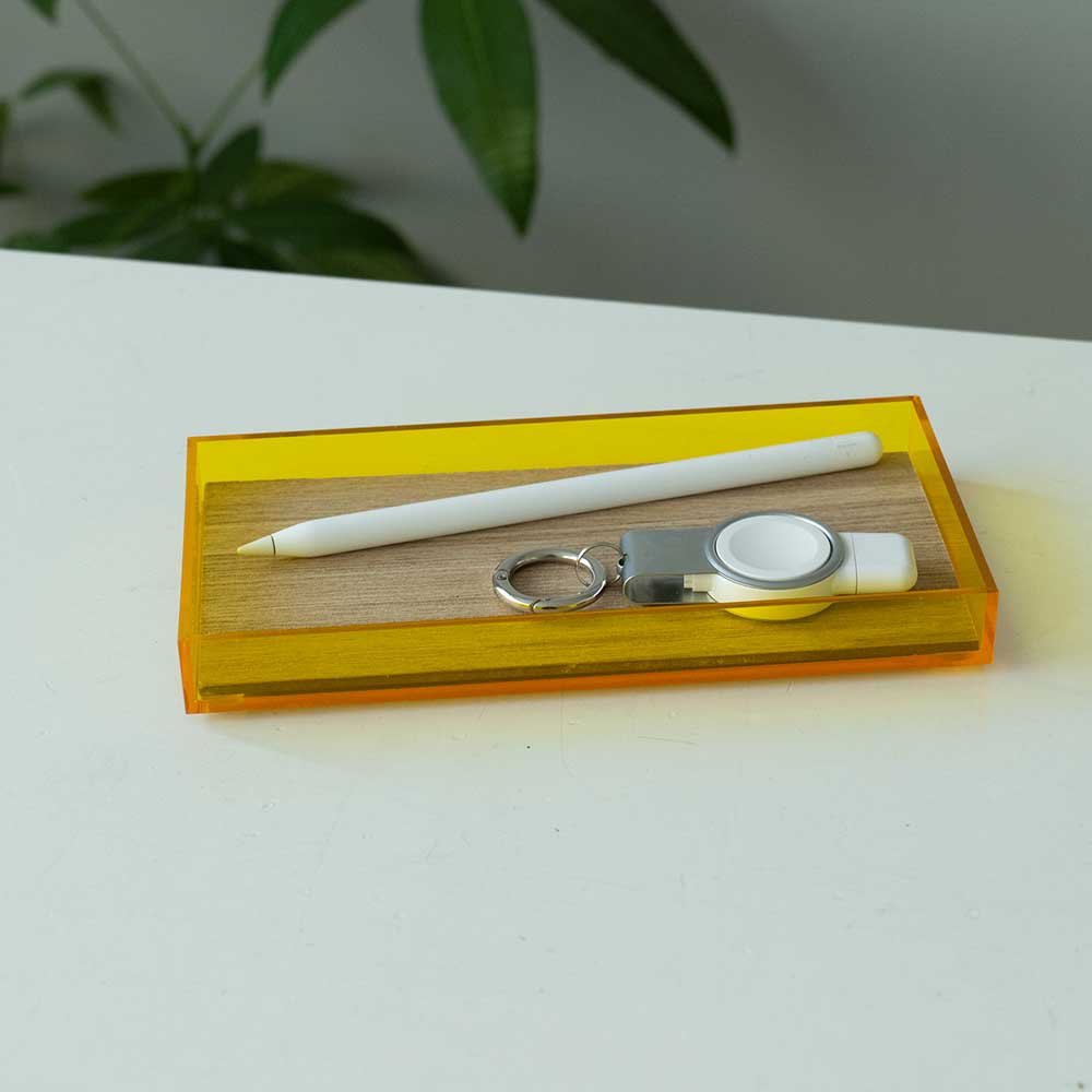 ACRYLIC & WOOD TRAY