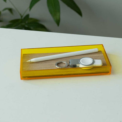 ACRYLIC & WOOD TRAY