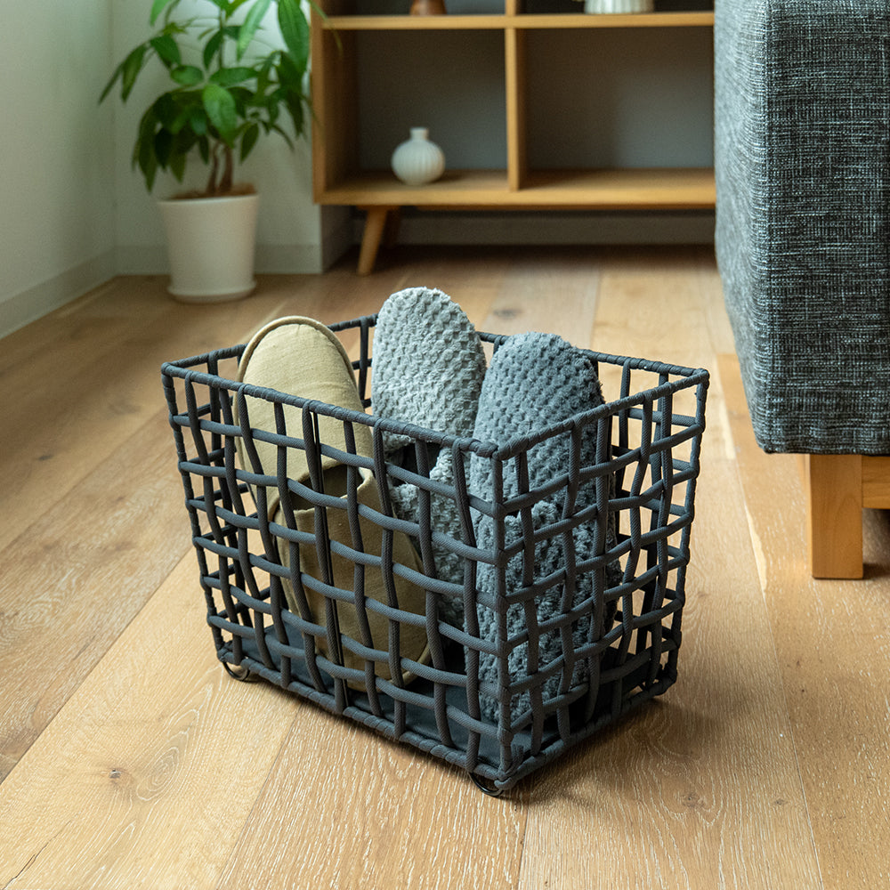 ROUGH KNIT STORAGE BASKET